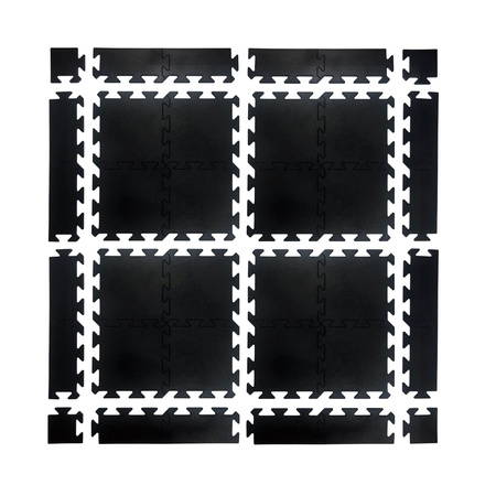 Puzzle gumowe UNDERFIT 20 mm 4 m2 + zakończenia