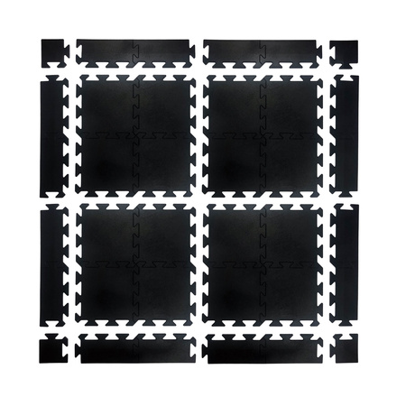 Puzzle gumowe UNDERFIT 15 mm 4 m2 + zakończenia