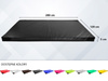 Materac gimnastyczny UNDERFIT 200 x 120 x 5 cm twardy czarny