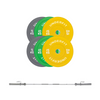 Sztanga olimpijska bumper color 200 cm UNDERFIT 76 kg