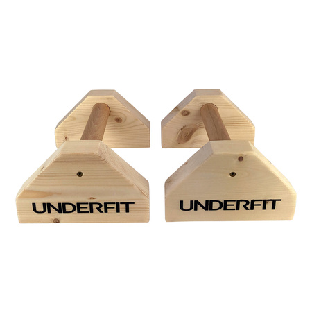 Drewniane uchwyty do pompek paraletki UNDERFIT 28 cm