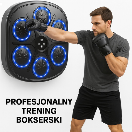 Elektroniczna tarcza bokserska UNDERFIT Pro bluetooth z muzyką i rękawicami
