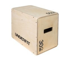 Skrzynia plyometryczna UNDERFIT 50 x 40 x 30 cm  drewniana