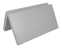 Materac dwuczęściowy z rzepami UNDERFIT 130 x 120 x 10 cm miękki szary