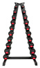 Zestaw hantli gumowanych 2 x 1-10 (110 kg) + stojak A UF11632