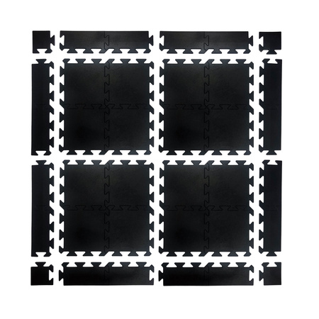 Puzzle gumowe UNDERFIT 25 mm 4 m2 + zakończenia