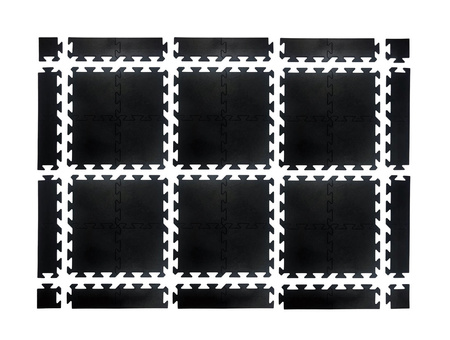Puzzle gumowe UNDERFIT 15 mm 6 m2 + zakończenia