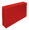 Materac dwuczęściowy z rzepami UNDERFIT  130 x 120 x 10 cm miękki czerwony