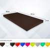 Materac gimnastyczny UNDERFIT 120 x 60 x 6 cm miękki brązowy