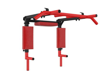 Drabinka gimnastyczna UNDERFIT 228 x 110 cm z drążkiem i poręczami 2w1 