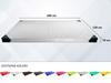 Materac gimnastyczny UNDERFIT 200 x 120 x 10 cm miękki biały