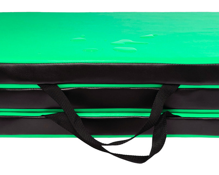 Materac gimnastyczny składany UNDERFIT 195 x 100 x 5 cm miękki zielony