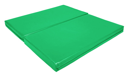 Materac dwuczęściowy z rzepami UNDERFIT  130 x 120 x 10 cm miękki zielony