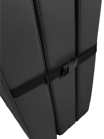 Materac gimnastyczny składany trzyczęściowy UNDERFIT 210 x 100 x 10 cm czarny