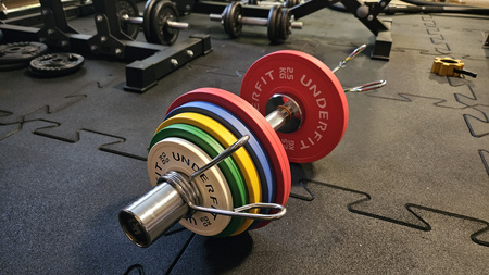 OUTLET Obciążenie olimpijskie bumper Color Mini UNDERFIT 2 x 1 kg