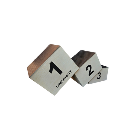 Podium sportowe 3-stopniowe Indywidualne UNDERFIT składane | ANTYPOŚLIZG