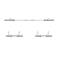 Zestaw gryfów olimpijskich: Gryf prosty 220 cm + 2x gryf krótki 50 cm