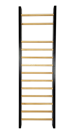 Drabinka gimnastyczna Leon 230 x 80 cm czarna + drążek + blat
