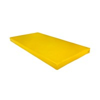 Materac gimnastyczny UNDERFIT 120 x 60 x 6 cm miękki żółty