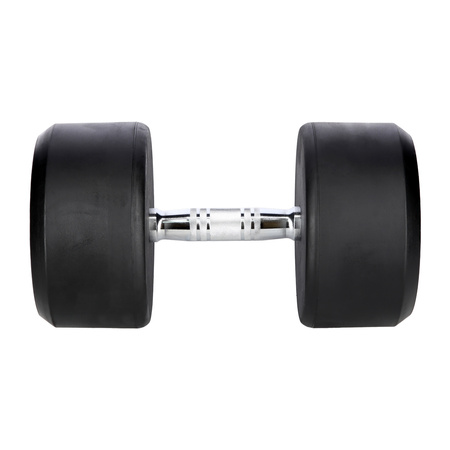 Hantla gumowana 37,5 kg UNDERFIT do ćwiczeń siłowych fitness