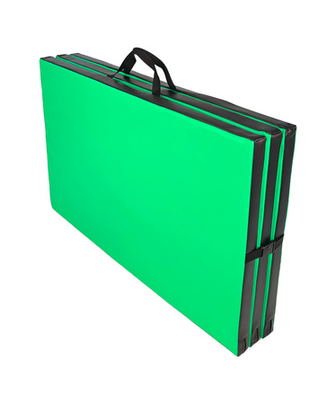 Materac gimnastyczny składany UNDERFIT 195 x 100 x 5 cm miękki zielony