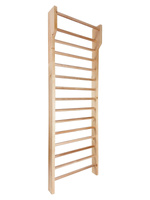 Drabinka gimnastyczna drewniana z drążkiem UNDERFIT 250 x 90 cm