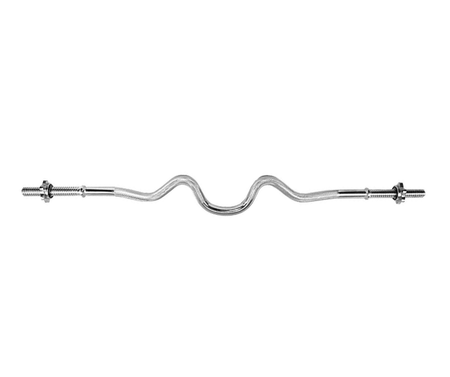 Gryf mocno łamany z gwintem i zaciskami (30mm) UNDERFIT 120 cm 