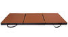 Materac gimnastyczny składany UNDERFIT 180 x 60 x 6 cm miękki brązowy