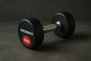 Hantla gumowana 1 kg UNDERFIT do ćwiczeń siłowych fitness