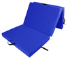 Materac gimnastyczny składany trzyczęściowy UNDERFIT 210 x 100 x 10 cm niebieski