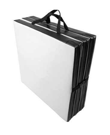 Materac gimnastyczny składany UNDERFIT 180 x 60 x 6 cm twardy biały