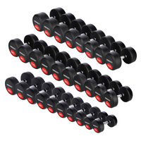 Zestaw hantli gumowanych UNDERFIT 2 x 10-40 kg 14 par (680 kg) siłownia