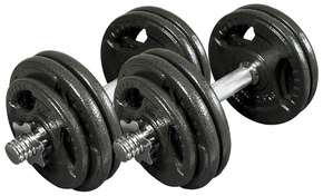 Hantle żeliwne regulowane Hammertone UNDERFIT 2 x 15kg zestaw siłowy