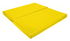 Materac dwuczęściowy z rzepami UNDERFIT  130 x 120 x 10 cm miękki żółty