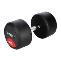 Hantla gumowana 40 kg UNDERFIT do ćwiczeń siłowych fitness