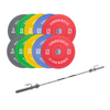 Sztanga olimpijska bumper color 220 cm UNDERFIT 170 kg