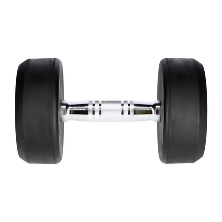 Hantla gumowana 12 kg UNDERFIT do ćwiczeń siłowych fitness