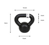 OUTLET Kettlebell żeliwny czarny UNDERFIT 4 kg