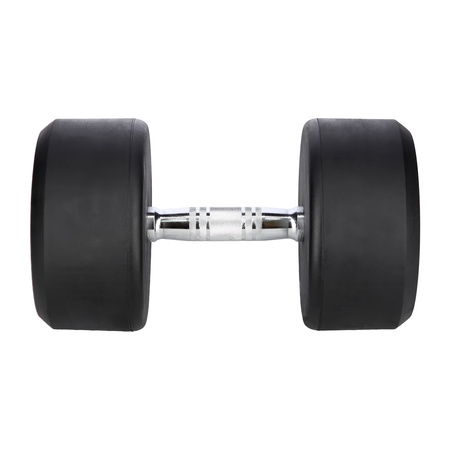 Hantla gumowana 35 kg UNDERFIT do ćwiczeń siłowych fitness