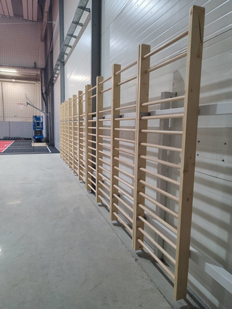 Drewniana drabinka gimnastyczna UNDERFIT 230 x 70 cm