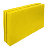 Materac dwuczęściowy z rzepami UNDERFIT  130 x 120 x 10 cm miękki żółty