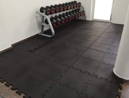Puzzle gumowe UNDERFIT 15 mm 4 m2 + zakończenia