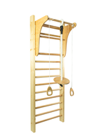 Drabinka Gimnastyczna Leon 195 x 80 cm + drążek + huśtawka + uchwyty