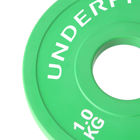 OUTLET Obciążenie olimpijskie bumper Color Mini UNDERFIT 2 x 1 kg