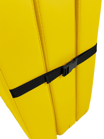 Materac gimnastyczny składany trzyczęściowy UNDERFIT 210 x 100 x 10 cm żółty