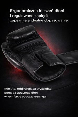 Rękawice bokserskie UNDERFIT Drago X czarne 16 oz