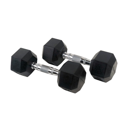 Zestaw hantli hex UNDERFIT 2 x 1-10 kg (110kg)